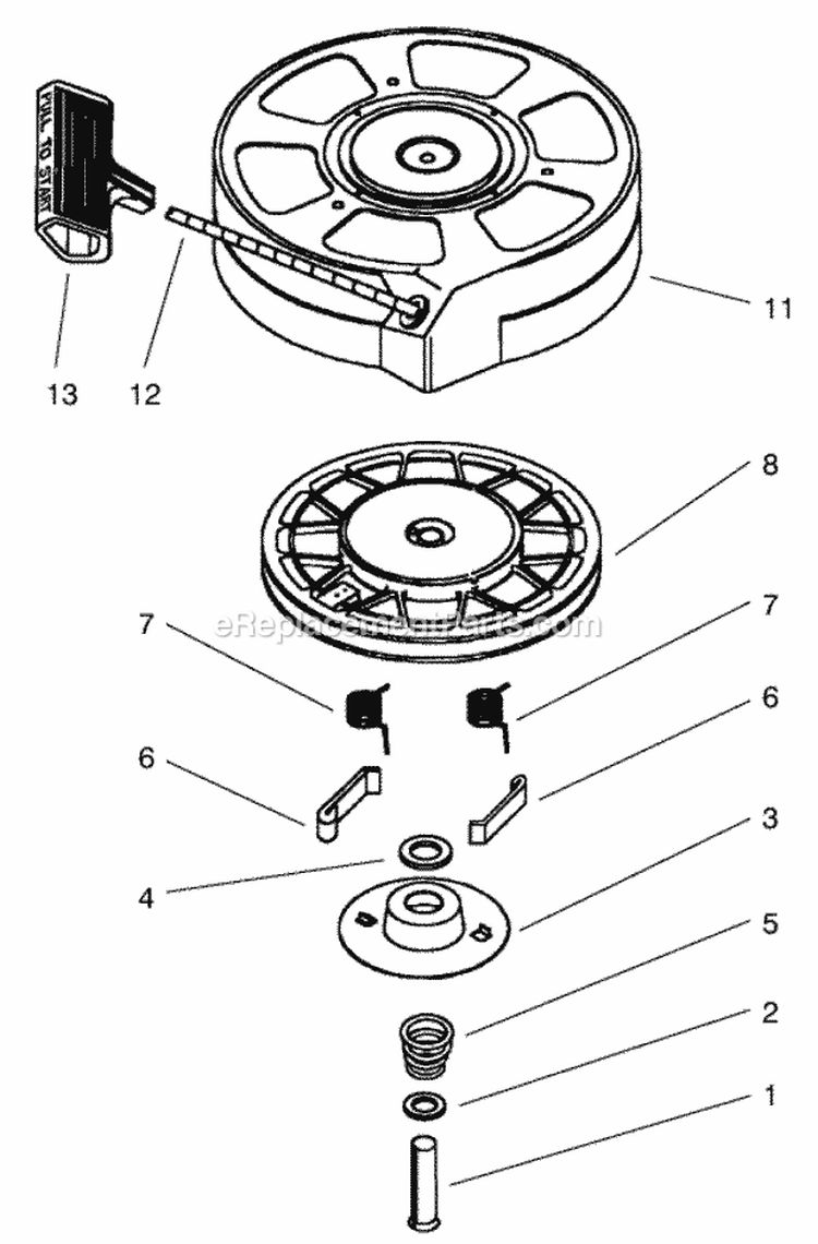 Page G Diagram and Parts List for 28221 7900001-7999999 - 1997 Lawn Boy Snow Blower